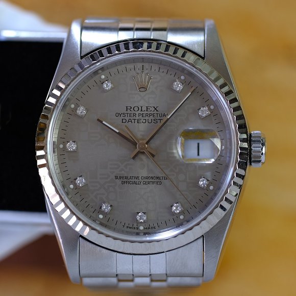 Rolex Datejust Factory Silver Jubilee Dial 36mm - Picture 2 of 8